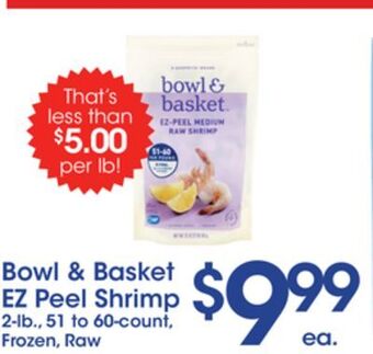 Price Rite Bowl & basket ez peel shrimp offer
