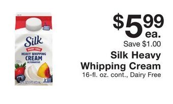 Fairway Store Market Silk heavy whipping cream offer