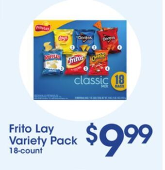 Price Rite Frito lay variety pack offer