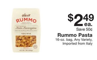 Fairway Store Market Rummo pasta offer