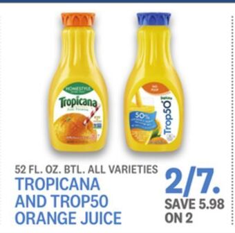 Kings Food Markets Tropicana trop50 orange juice offer