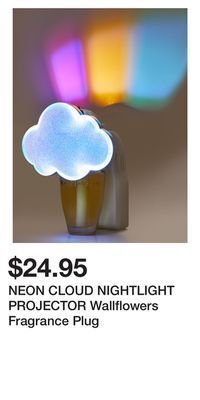 Bath & Body Works Neon cloud nightlight projector wallflowers fragrance plug offer