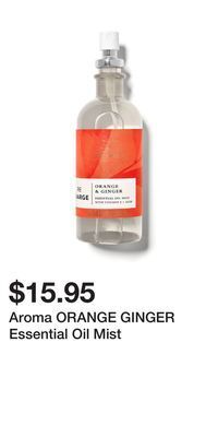 Bath & Body Works Aroma orange ginger essential oil mist offer