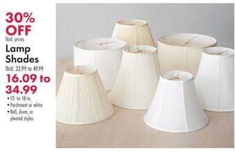 Boscov's Lamp shades offer