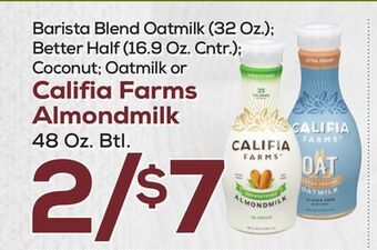 DeCicco & Sons Califia farms almondmilk 48 oz. btl. offer