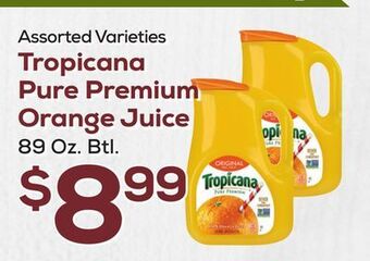 DeCicco & Sons Tropicana pure premium orange juice offer