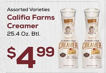 DeCicco & Sons Califia farms creamer offer