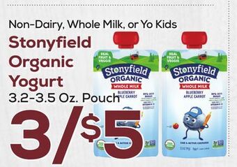 DeCicco & Sons Stonyfield organic yogurt offer