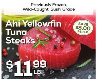 DeCicco & Sons Ahi yellowfin tuna steaks offer