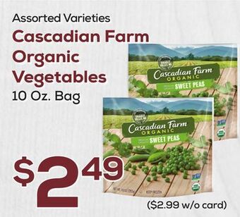 DeCicco & Sons Cascadian farm organic vegetables offer