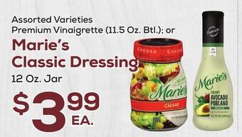 DeCicco & Sons Marie's classic dressing 12 oz. jar offer