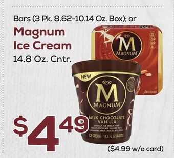 DeCicco & Sons Magnum ice cream 14.8 oz. cntr offer
