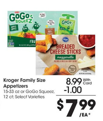 Kroger Kroger Family Size Appetizers 15.33 oz offer