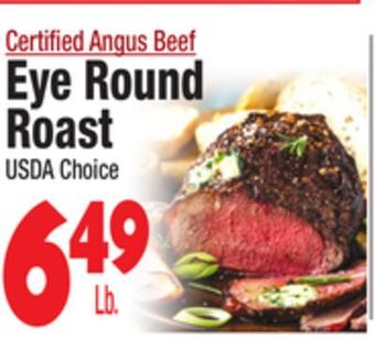 King Kullen Eye round roast offer