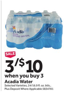Stop&Shop Acadia water offer