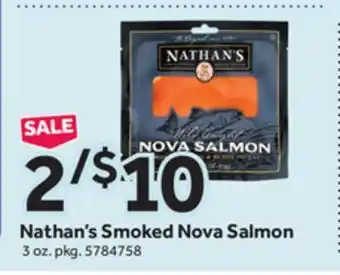 Stop&Shop Nathan's smoked nova salmon offer