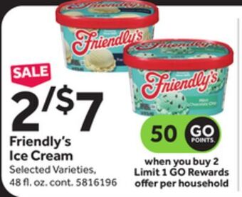 Stop&Shop Friendly's ice cream offer