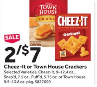 Stop&Shop Cheez-it or town house crackers offer