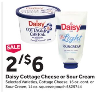 Stop&Shop Daisy cottage cheese or sour cream offer