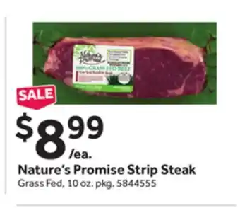 Stop&Shop Nature's promise strip steak offer