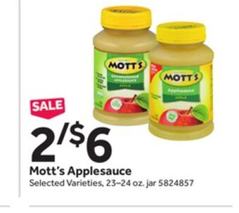 Stop&Shop Mott's applesauce offer