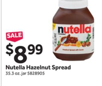 Stop&Shop Nutella hazelnut spread offer