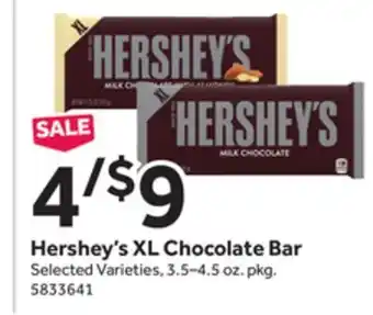 Stop&Shop Hershey's xl chocolate bar offer