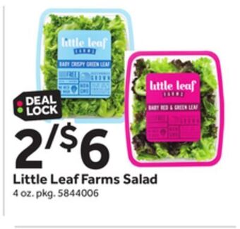 Stop&Shop Little leaf farms salad offer