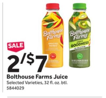 Stop&Shop Bolthouse farms juice offer