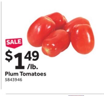 Stop&Shop Plum tomatoes offer