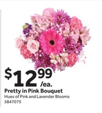 Stop&Shop Pretty in pink bouquet offer