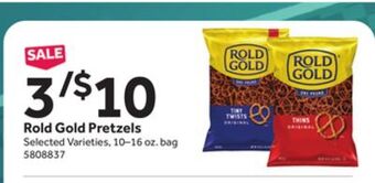 Stop&Shop Rold gold pretzels offer
