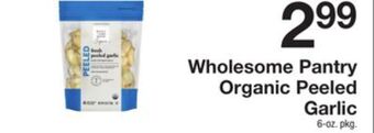 The Fresh Grocer Organic peeled garlic offer