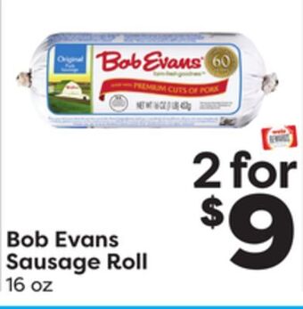Weis Markets Bob evans sausage roll offer