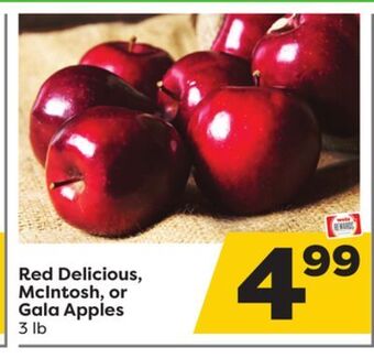 Weis Markets Red delicious, mcintosh, or gala apples offer