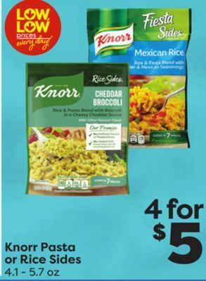 Weis Markets Knorr pasta or rice sides offer