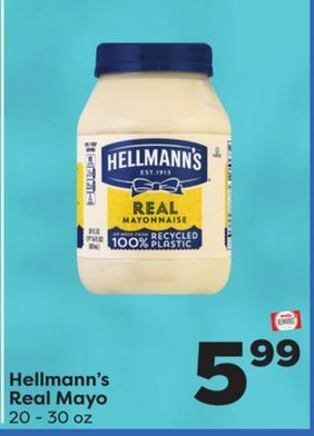 Weis Markets Hellmann's real mayo offer