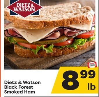 Weis Markets Dietz & watson black forest smoked ham offer