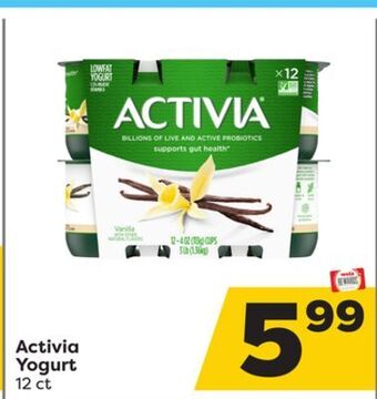 Weis Markets Activia yogurt offer