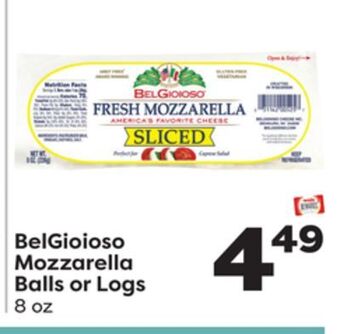 Weis Markets Belgioioso mozzarella balls or logs offer