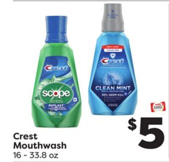 Weis Markets Crest mouthwash offer