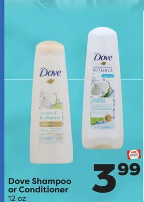 Weis Markets Dove shampoo or conditioner offer