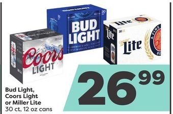 Weis Markets Bud light, coors light or miller lite offer