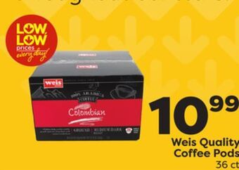 Weis Markets Weis quality coffee pods offer