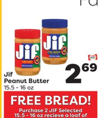 Weis Markets Jif peanut butter offer