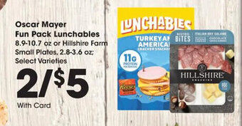Kroger Oscar Mayer Fun Pack Lunchables offer