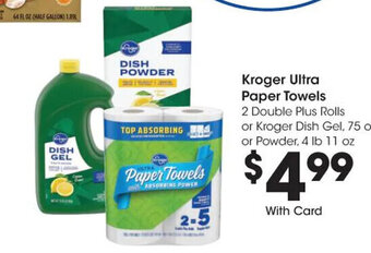 Kroger Kroger Ultra Paper Towels offer