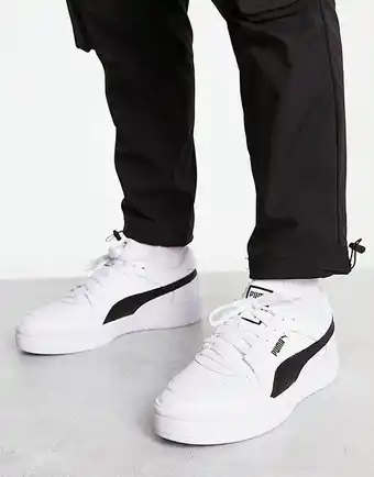 ASOS Puma ca pro classic sneakers in white with black detail offer