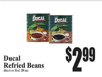 Baja Ranch Ducal refried beans offer