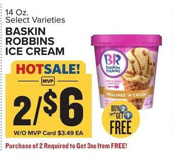 Food Lion Baskin robbins ice cream offer